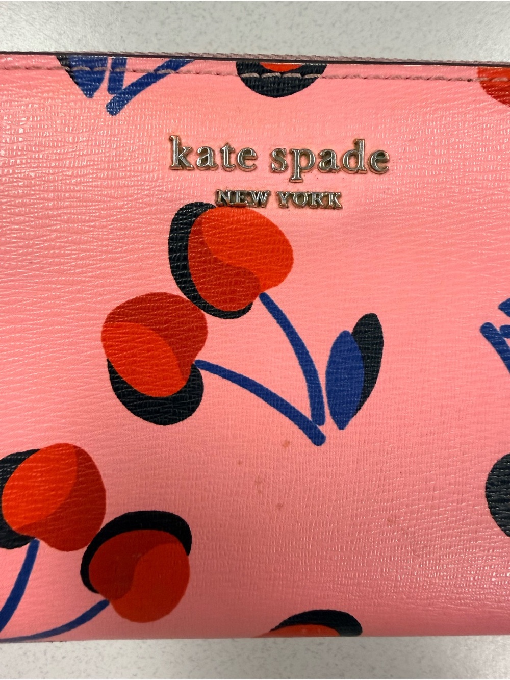 kate spade Spencer Cherries Print Zip Around Continental Wallet - Picture 3 of 13